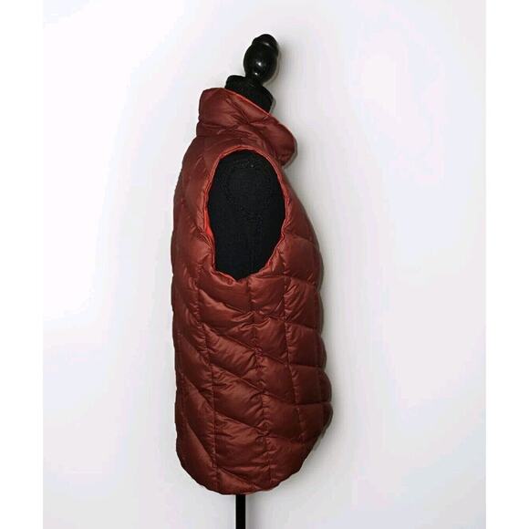 Patagonia Nano Air Puff Goose Down Reversible Women’s Vest Sz M Red - Picture 10 of 13